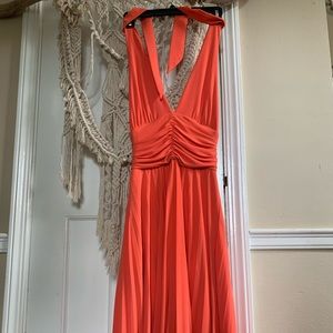 Cache Orange Halter Dress